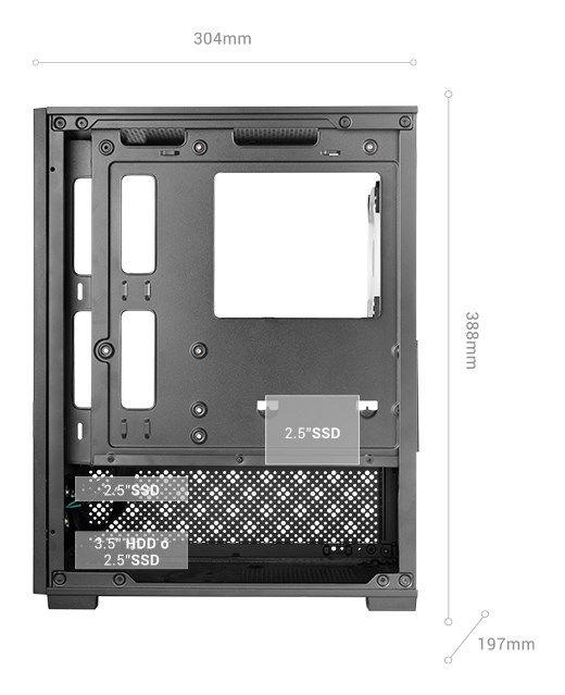TACENS MARS MC-SE2 1xFRGB mATX- obudowa — zdjęcie 8