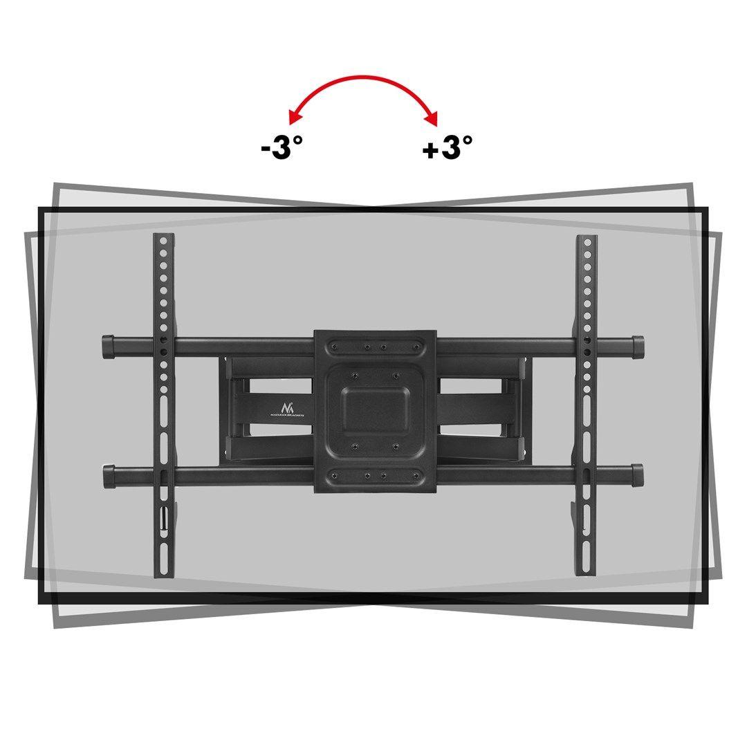 MACLEAN UCHWYT DO TV, MAX VESA 600X400, 32-85", 60KG, REG.KĄTA W PIONIE I POZIOMIE, PROFIL 65-390MM, CZARNY MC-789 — zdjęcie 8