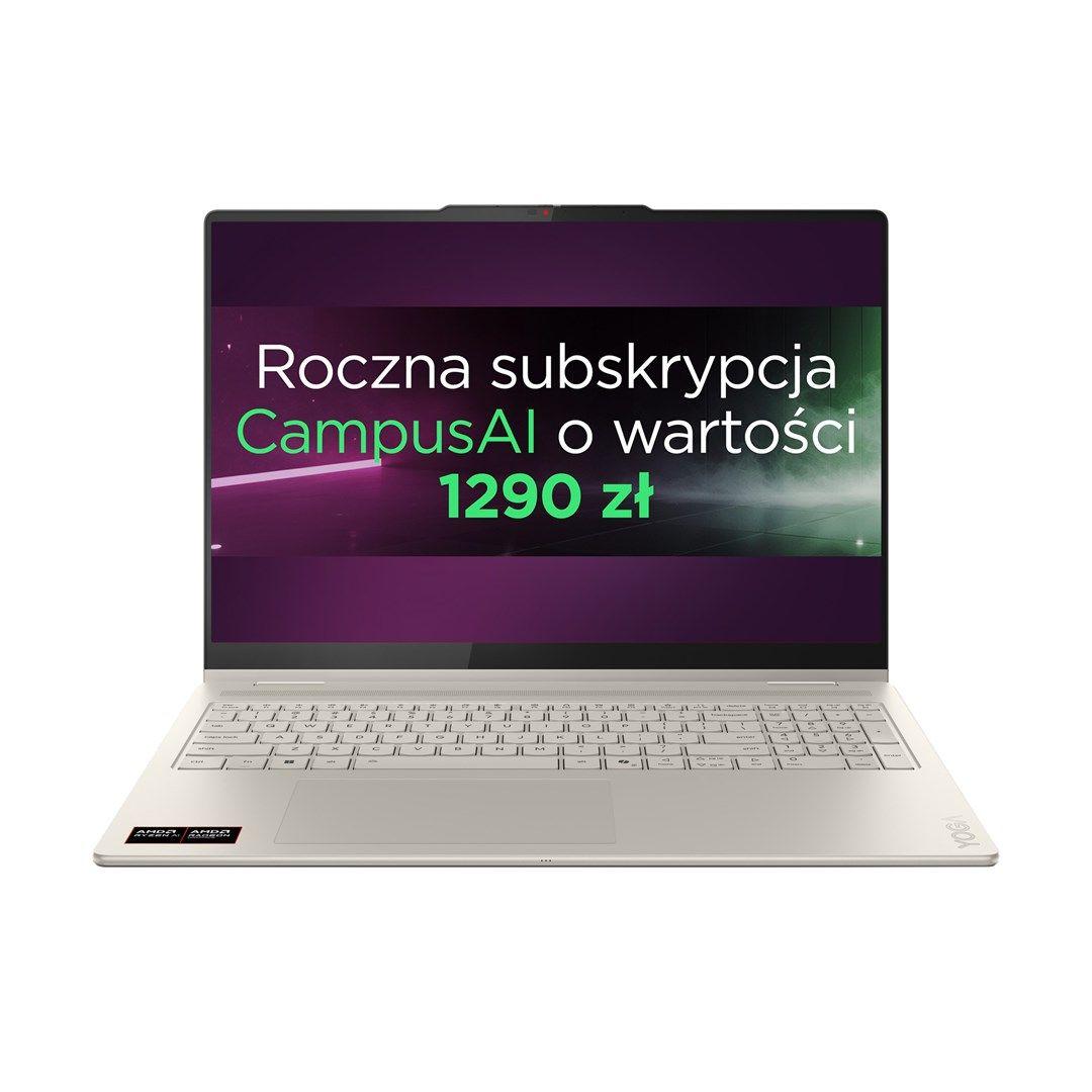 Lenovo Yoga 7 16AKP10 Ryzen AI 7 350 16" 2.8K OLED 500nits Glossy 120Hz 16GB LPDDR5x SSD512 Radeon 860M Graphics 70Wh Win11 Seashell — zdjęcie 1
