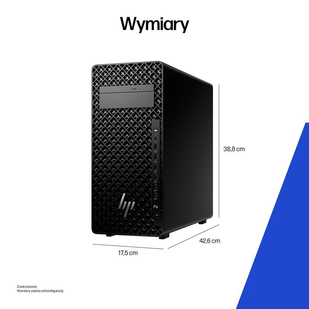 HP Z2 Tower G1i Workstation Ultra 7 265 vPro 16GB DDR5 5600 SSD512 RTX A400_4GB DVD-RW 500W W11Pro 3Y OnSite — zdjęcie 3