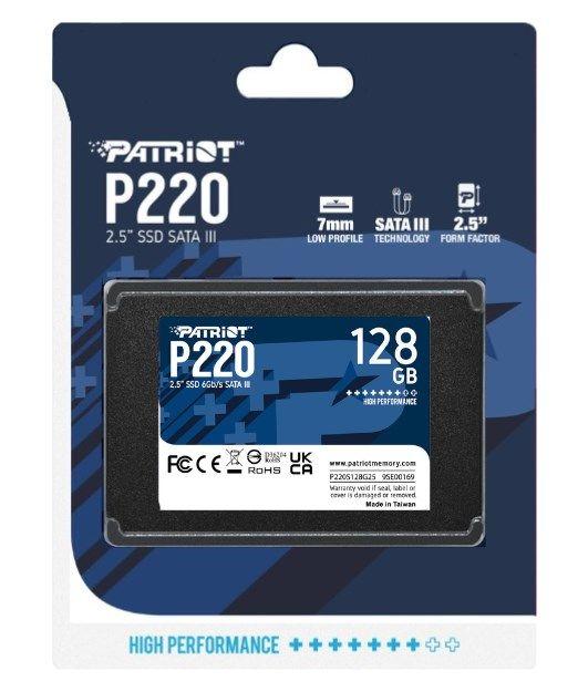 SSD Patriot P220 128GB SATA3 2,5" — zdjęcie 4