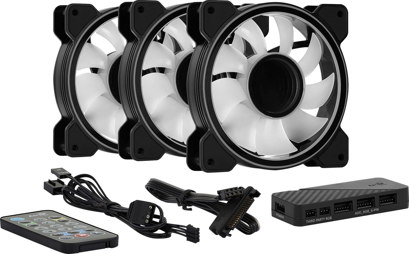 Wentylator + Hub AEROCOOL PGS MIRAGE 12 ARGB PRO (3x120) — zdjęcie 9