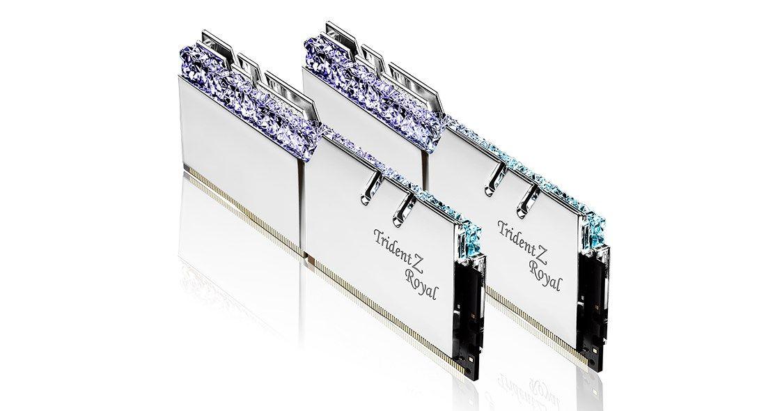 G.SKILL TRIDENTZ ROYAL RGB DDR4 2X16GB 3600MHZ CL16 XMP2 SILVER F4-3600C16D-32GTRSC — zdjęcie 4