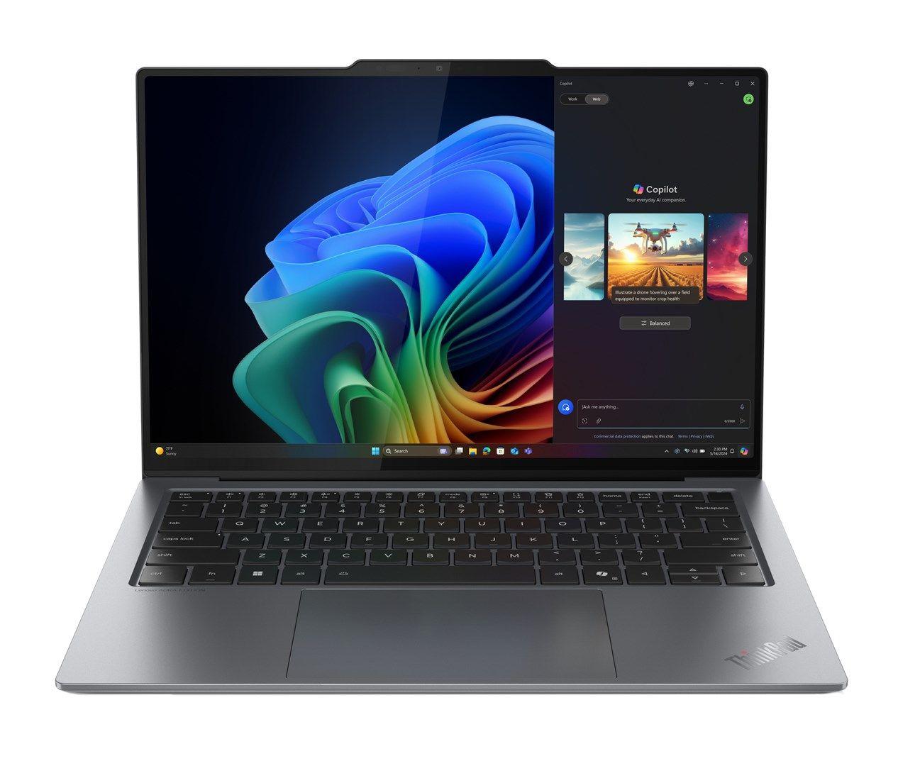 Lenovo ThinkPad X9-14 Gen 1 Aura Edition Ultra 7 258V 14" 2.8K OLED Touch 500nits 120Hz 32GB LPDDR5x-8533 SSD1TB Arc Graphics 140V Cam 8.0MP 55Wh W11Pro Grey 3Y OnSite — zdjęcie 1