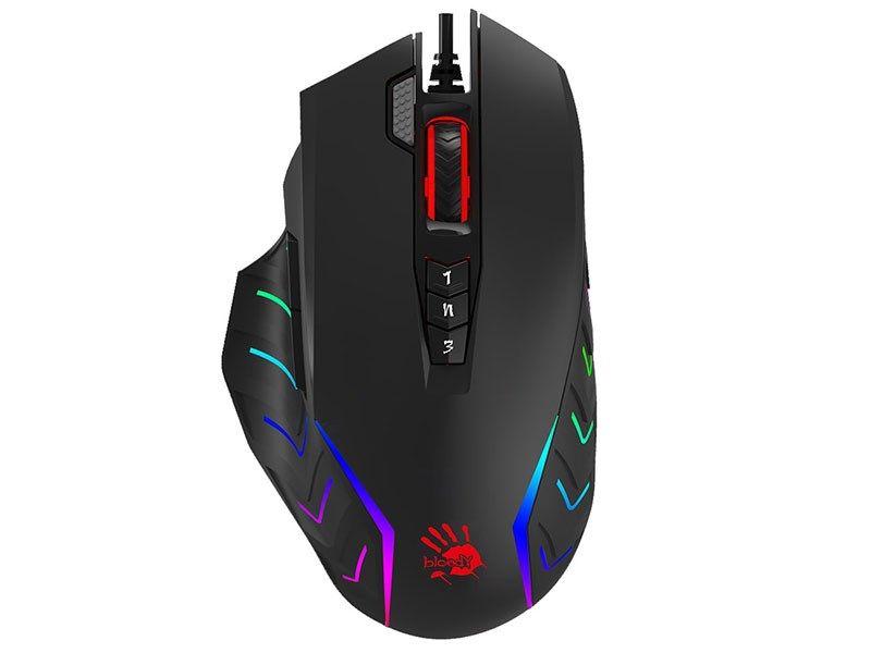 A4TECH BLOODY MYSZ J95S STONE BLACK USB ACTIVATED — zdjęcie 2