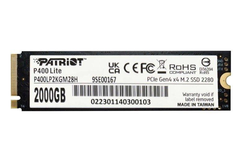 SSD Patriot Viper P400 Lite M.2 PCI-Ex4 NVMe 2000GB — zdjęcie 8