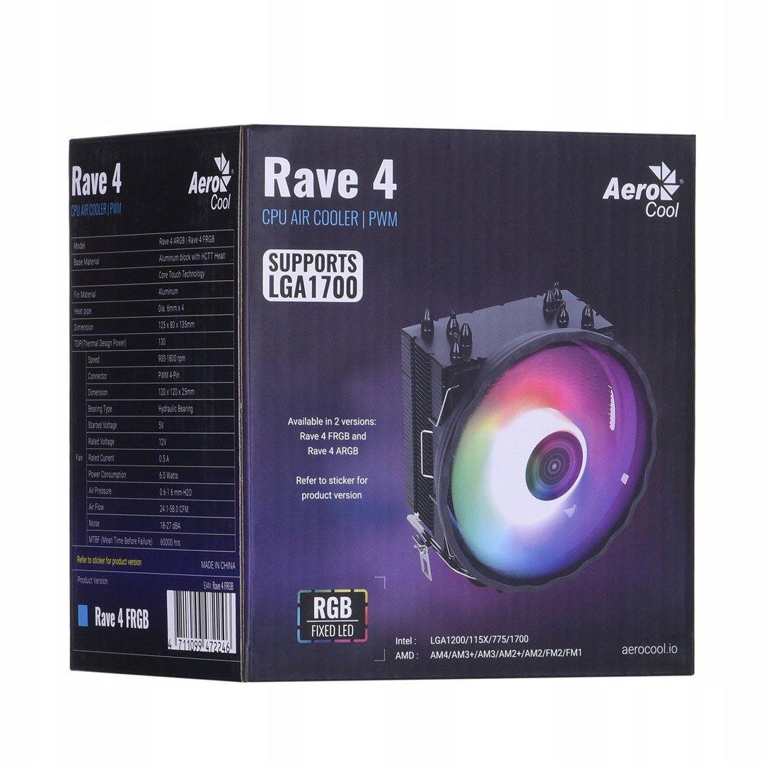 Chłodzenie AEROCOOL PGS RAVE 4 FRGB PWM 4P — zdjęcie 3