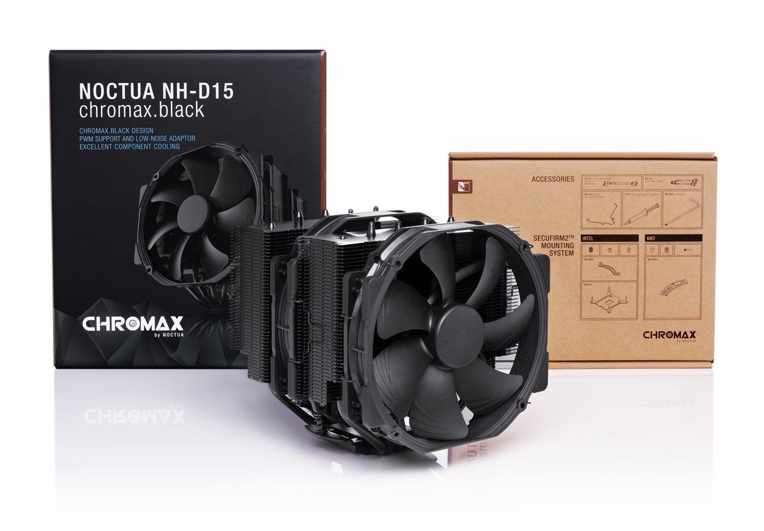 Chłodzenie CPU NOCTUA NH-D15 chromax.black AMD, Intel — zdjęcie 3