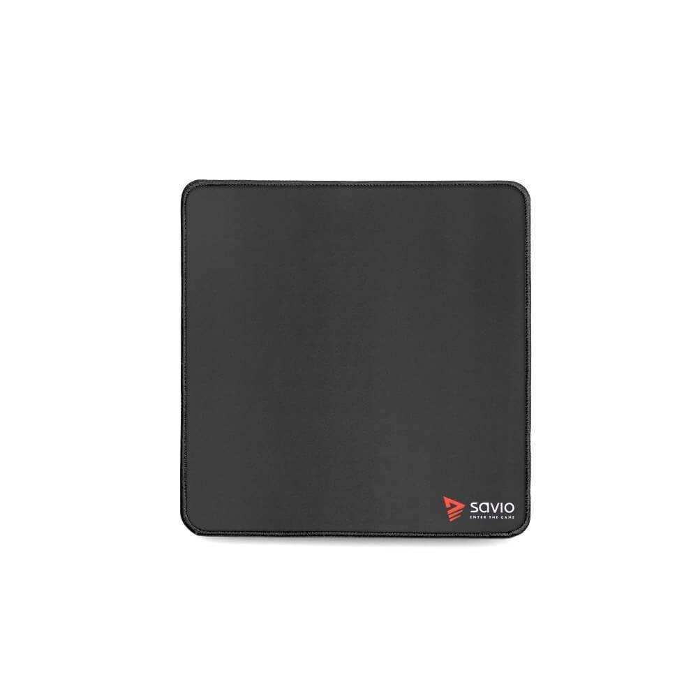 SAVIO GAMING MOUSE PAD 250X250X2MM, STITCHED EDGES BLACK EDITION TURBO DYNAMIC S — zdjęcie 1