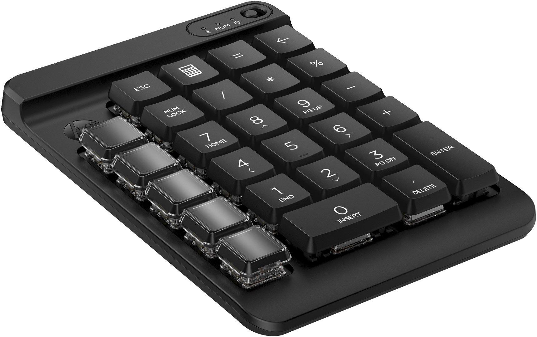 Klawiatura numeryczna HP 430 Bluetooth Programmable Wireless Mechanical Keypad bezprzewodowa czarna 7N7C2AA — zdjęcie 3