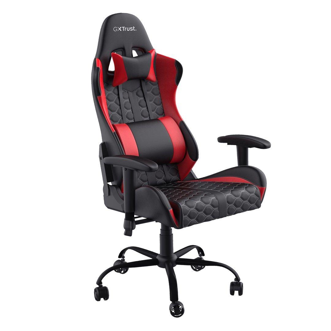 Fotel gamingowy TRUST GXT708R RESTO CHAIR RED — zdjęcie 1