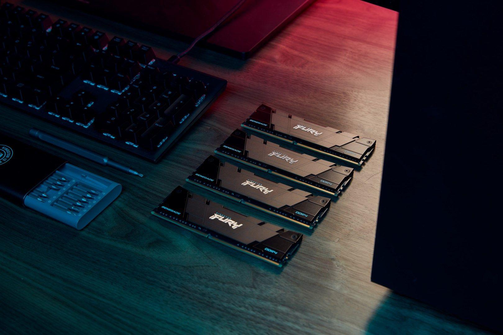 KINGSTON DDR4 16GB 3200MT/s CL16 DIMM FURY Renegade Czarny — zdjęcie 18