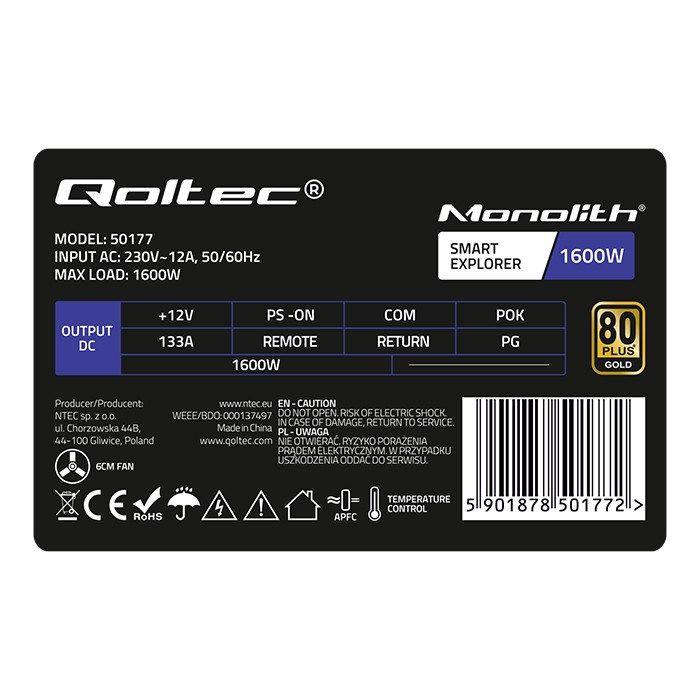 QOLTEC ZASILACZ PCI-E SMART 1600W — zdjęcie 8