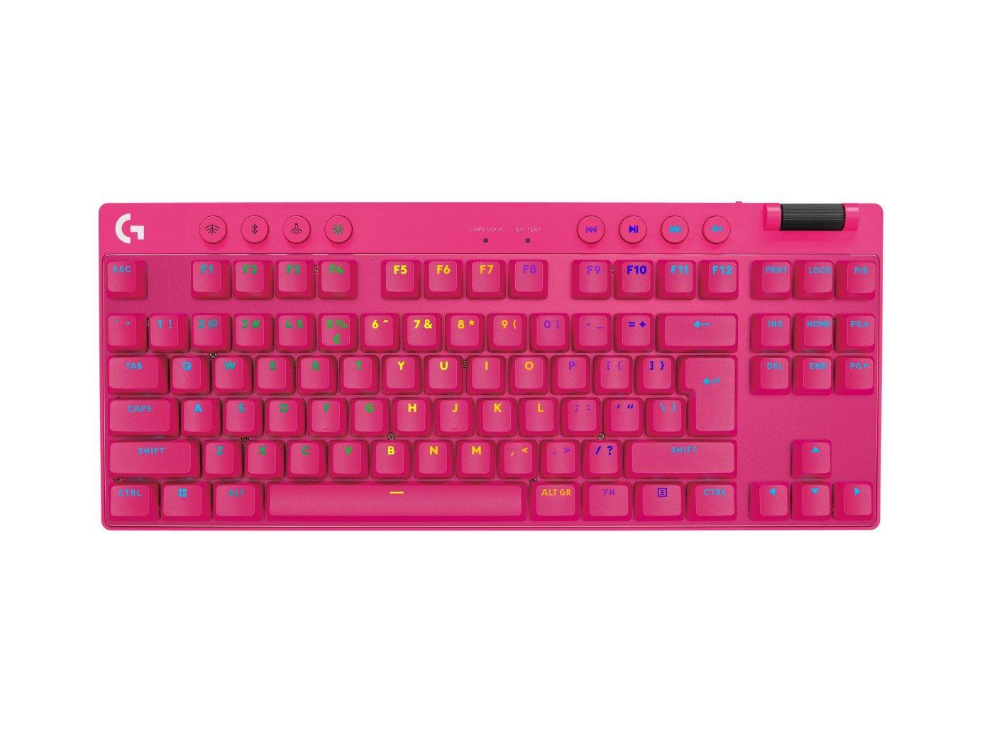 Klawiatura Logitech PRO X TKL różowa — zdjęcie 5