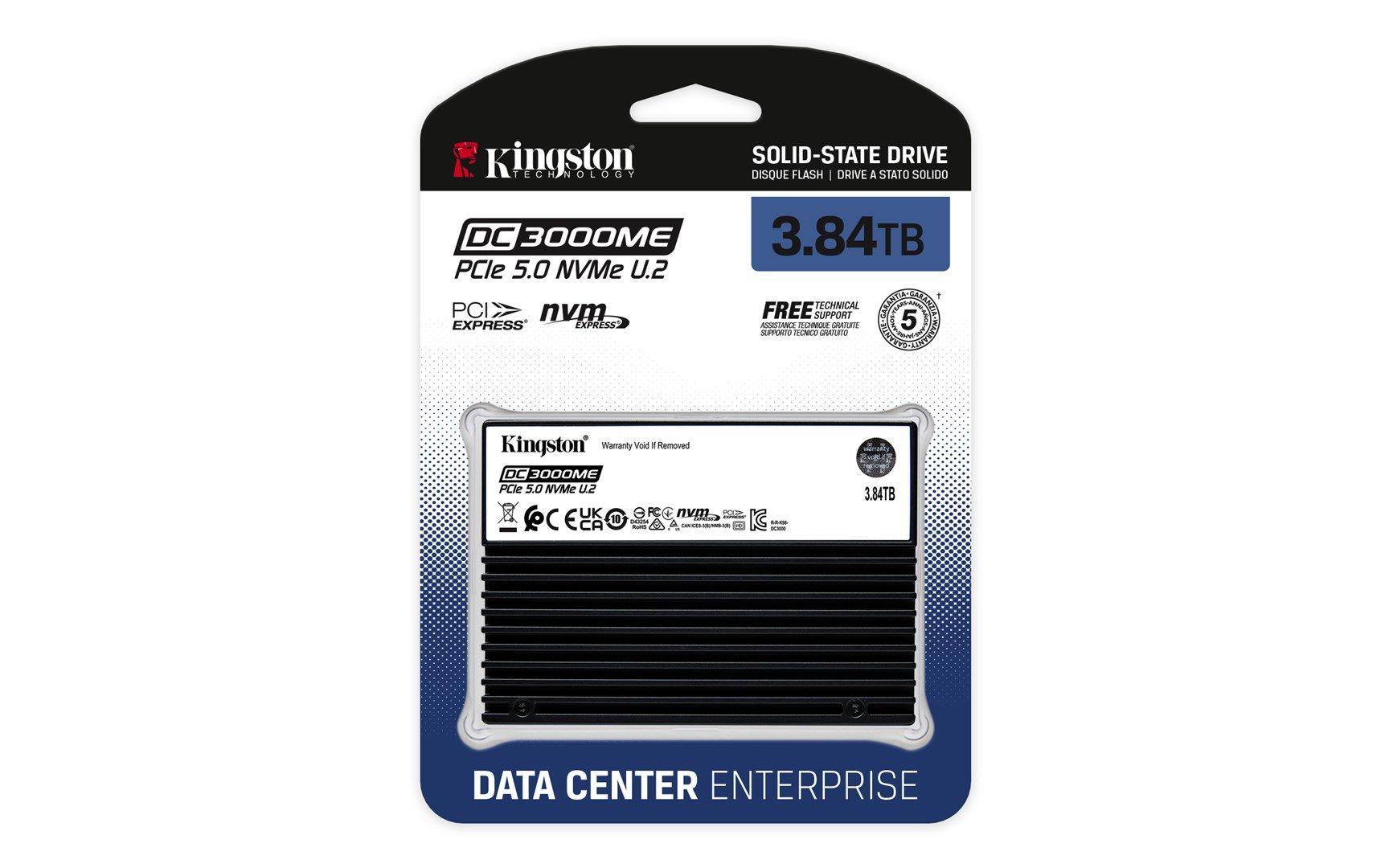 Dysk SSD Kingston DC3000ME 3.84TB U.2 (15mm) NVMe PCIe 5.0 SEDC3000ME/3T8 (DWPD 1) TCG — zdjęcie 2