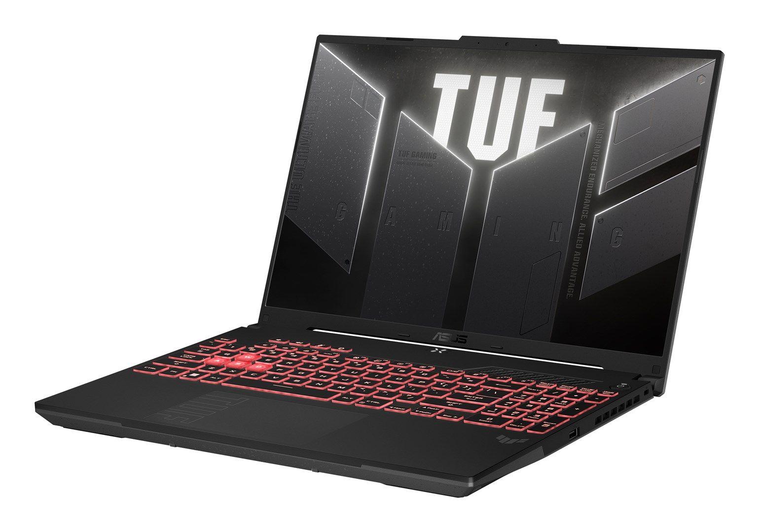 ASUS TUF Gaming A16 FA607NUG-RL117 Ryzen 7 7445HS 16.0"FHD+ 144Hz Value IPS-level AG 16GB DDR5 5600 SSD512 WLAN+BT LAN GeForce RTX 4050 6GB Cam720p 56WHrs NoOS Mecha Gray — zdjęcie 6