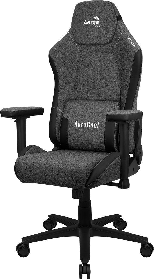 FOTEL AEROCOOL CROWN AeroWeave ASH BLACK — zdjęcie 1