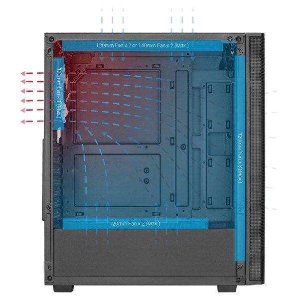 Obudowa AEROCOOL PGS DESIGNER-G-BK-v1 — zdjęcie 9