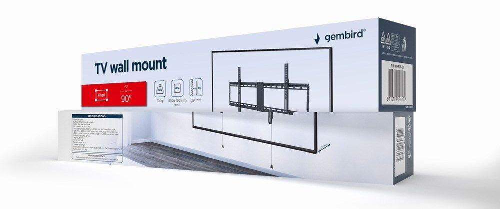 GEMBIRD UCHWYT ŚCIENNY LCD 43-90 VESA MAX 800 X 400MM, DO 70KG — zdjęcie 5