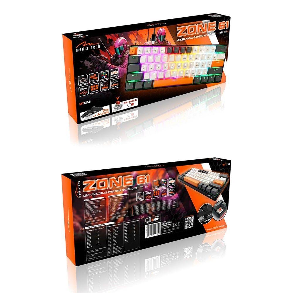 MEDIA-TECH KLAWIATURA MECHANICZNA 60% MT1258 — zdjęcie 9