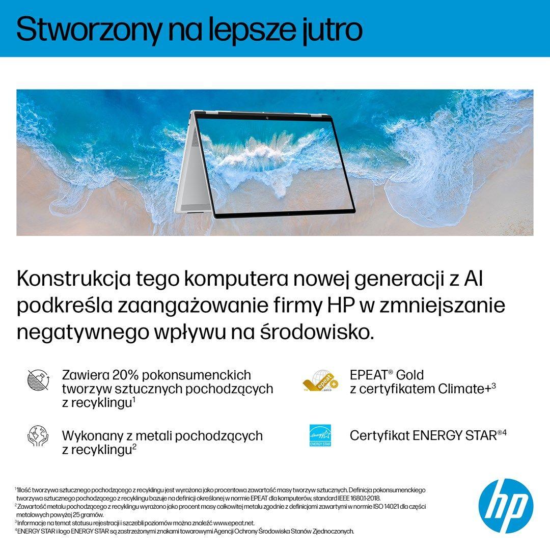 HP OmniBook X Flip 16-as0003nw Ultra 7 258V 16.0"3K Touch OLED IPS 120Hz 300nits AG 32GB LPDDR5X SSD1TB Arc 140V Cam 5MPx + IR  68Wh Win11 Glacier Silver 2Y — zdjęcie 12