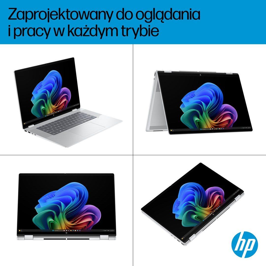 HP OmniBook X Flip 16-as0003nw Ultra 7 258V 16.0"3K Touch OLED IPS 120Hz 300nits AG 32GB LPDDR5X SSD1TB Arc 140V Cam 5MPx + IR  68Wh Win11 Glacier Silver 2Y — zdjęcie 11