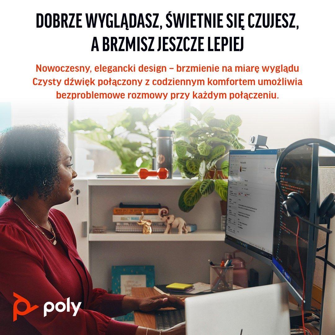 Słuchawki Poly Blackwire 3320 Stereo MS Teams Certified USB-C Headset +USB-C/A Adapter 8X220AA — zdjęcie 6