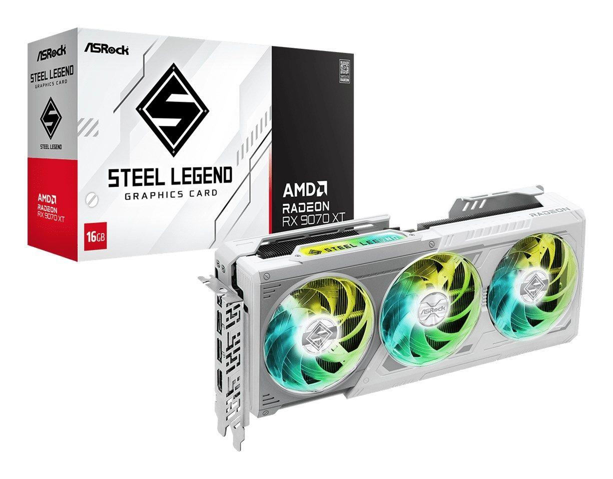 Karta graficzna ASRock Radeon RX 9070 XT Steel Legend 16GB — zdjęcie 1