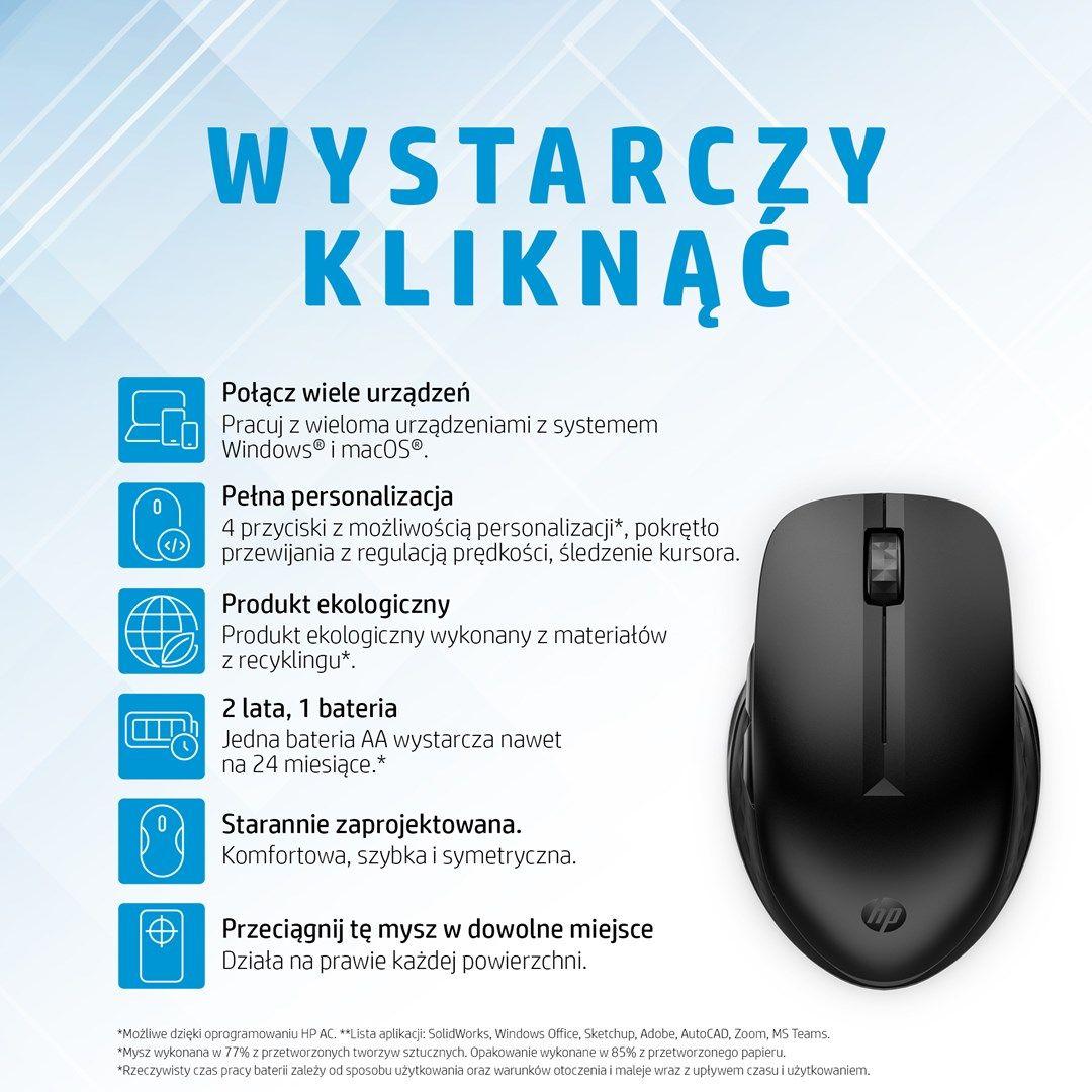 HP Mysz bezprzewodowa 435 Multi-Device 3B4Q5UT — zdjęcie 6