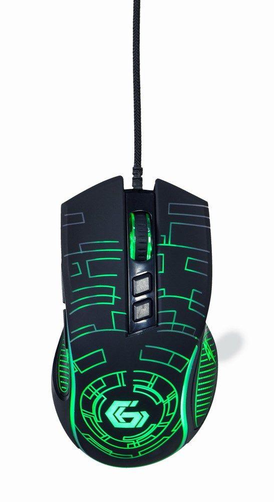 GEMBIRD GAMINGOWA MYSZ Z PODŚWIETLENIEM RGB USB, CZARNA — zdjęcie 3