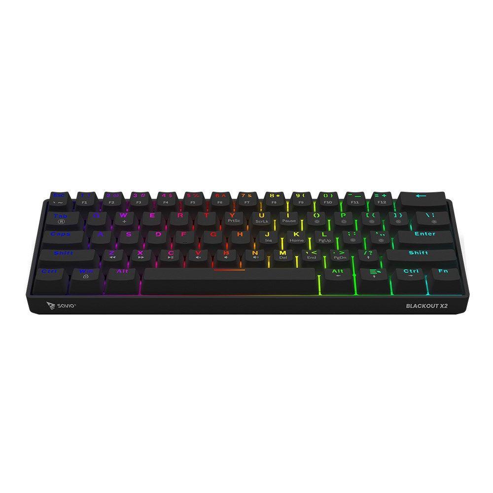 SAVIO KLAWIATURA MECHANICZNA BLACKOUT X2 OUTEMU BROWN HOT SWAP — zdjęcie 2
