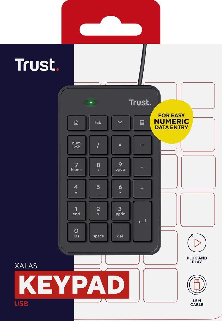 Klawiatura numeryczna TRUST Xalas USB — zdjęcie 3