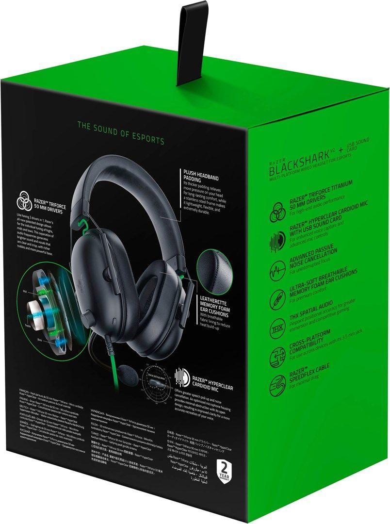 Słuchawki Razer BlackShark V2 X — zdjęcie 6
