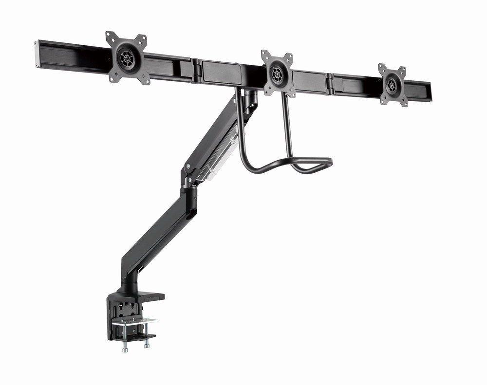 GEMBIRD BIURKOWE REGULOWANE RAMIĘ/UCHWYT NA 3 MONITORY 17-27, VESA 100X100MM, DO 6 KG — zdjęcie 3