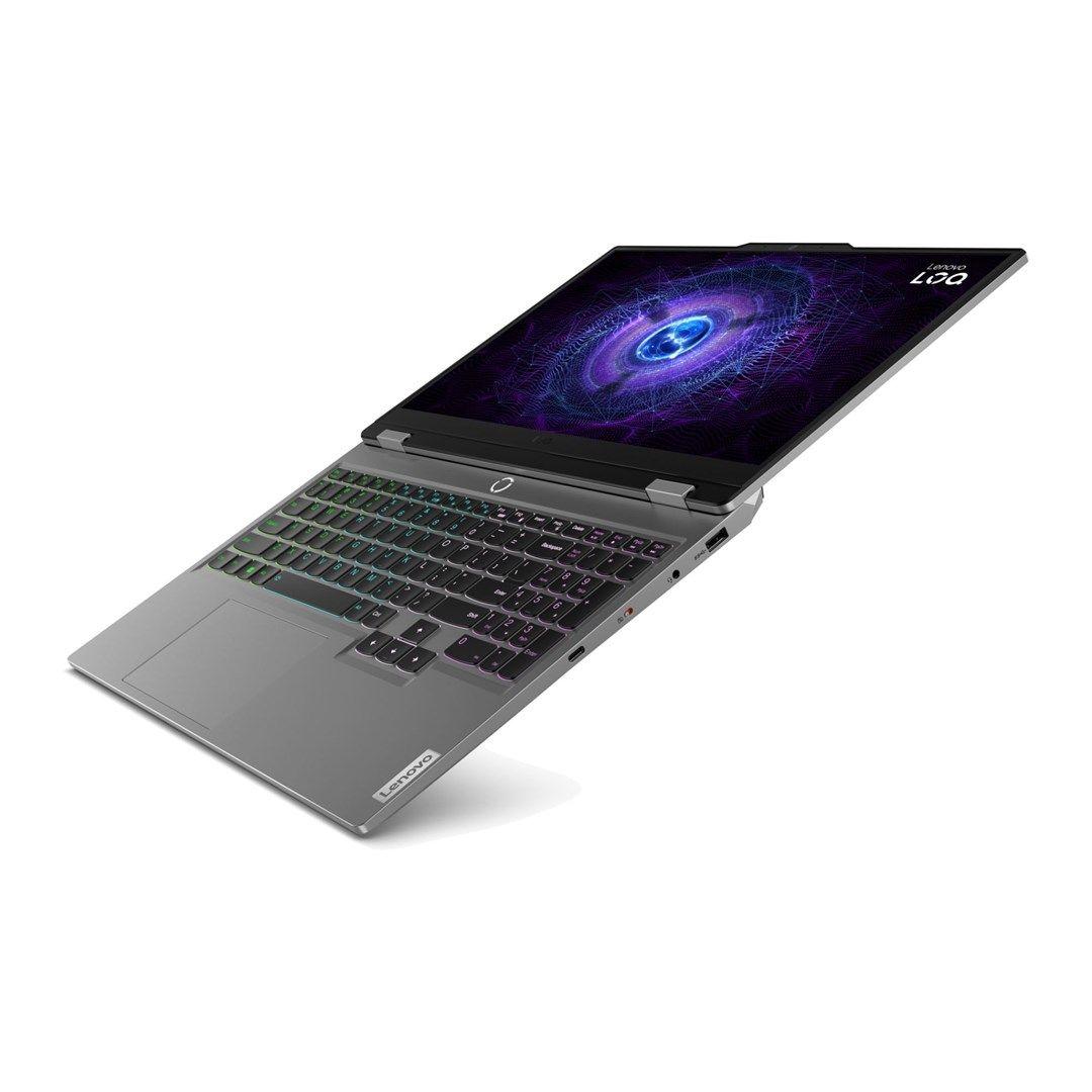 Lenovo LOQ 15IAX9 i5-12600HX 15.6"FHD IPS 300nits 144Hz AG 16GB DDR5 4800 SSD512 GeForce RTX 4050_6GB Lan Cam720p 60Wh Win11 Luna Grey — zdjęcie 5
