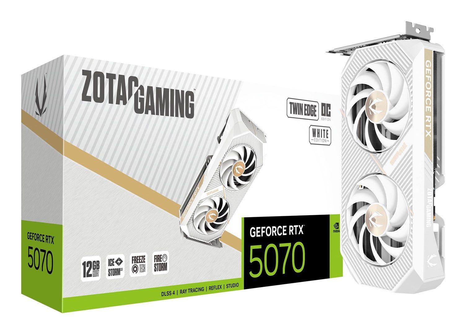Karta graficzna ZOTAC GAMING GeForce RTX 5070 Twin Edge OC WHITE ED 12GB GDDR7 — zdjęcie 7