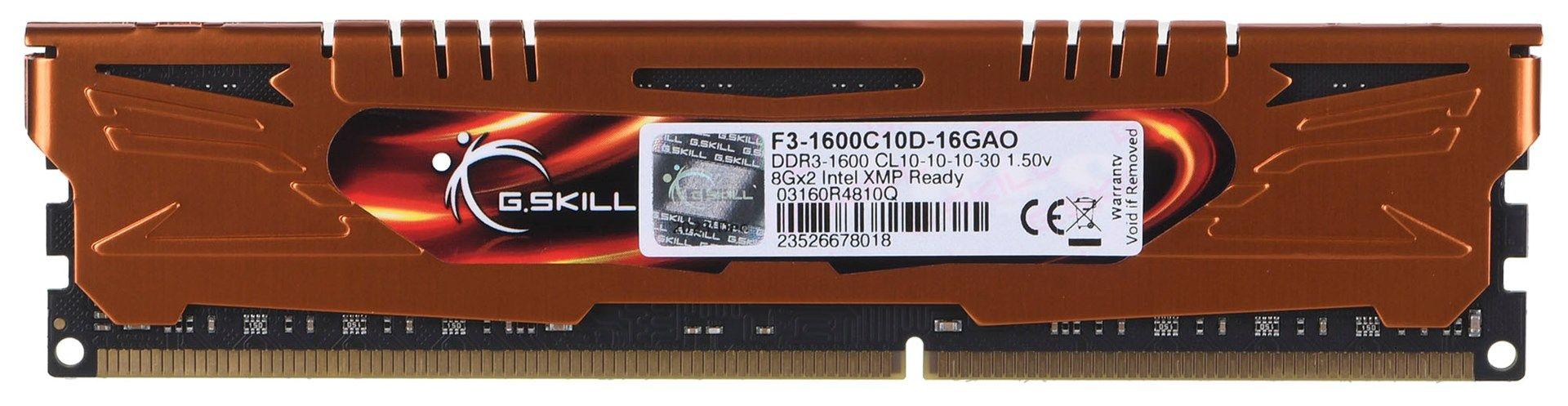 G.SKILL ARES DDR3 2X8GB 1600MHZ CL10 XMP LOW PROFILE F3-1600C10D-16GAO — zdjęcie 7