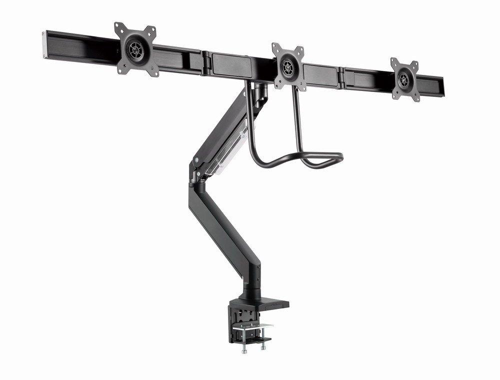 GEMBIRD BIURKOWE REGULOWANE RAMIĘ/UCHWYT NA 3 MONITORY 17-27, VESA 100X100MM, DO 6 KG — zdjęcie 1