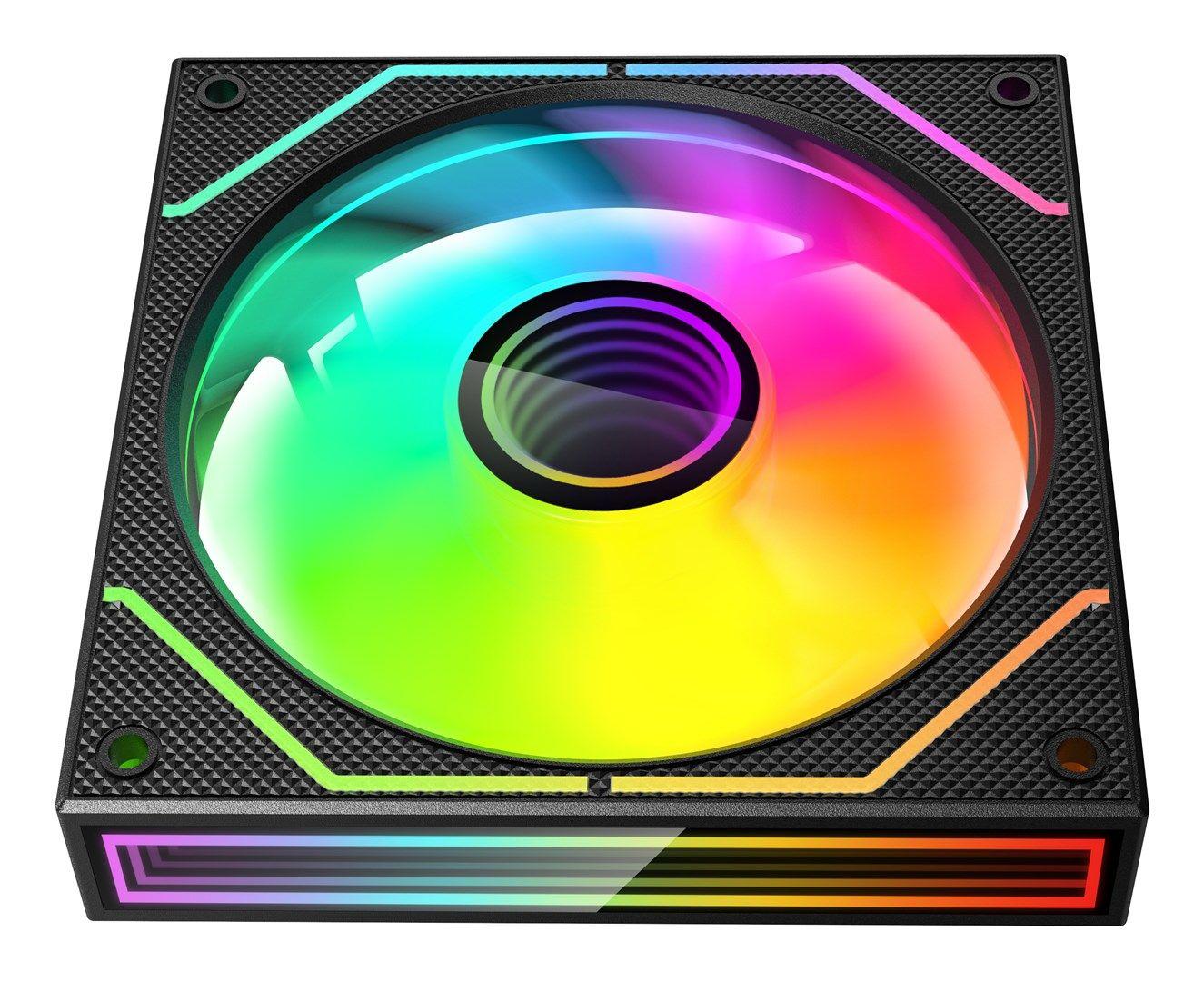 TACENS MARS MF-3DPROKIT FANS 120 ARGB x3 BK- wentylatory+hub+pilot (TACMARS-MF3DPROKIT) — zdjęcie 3