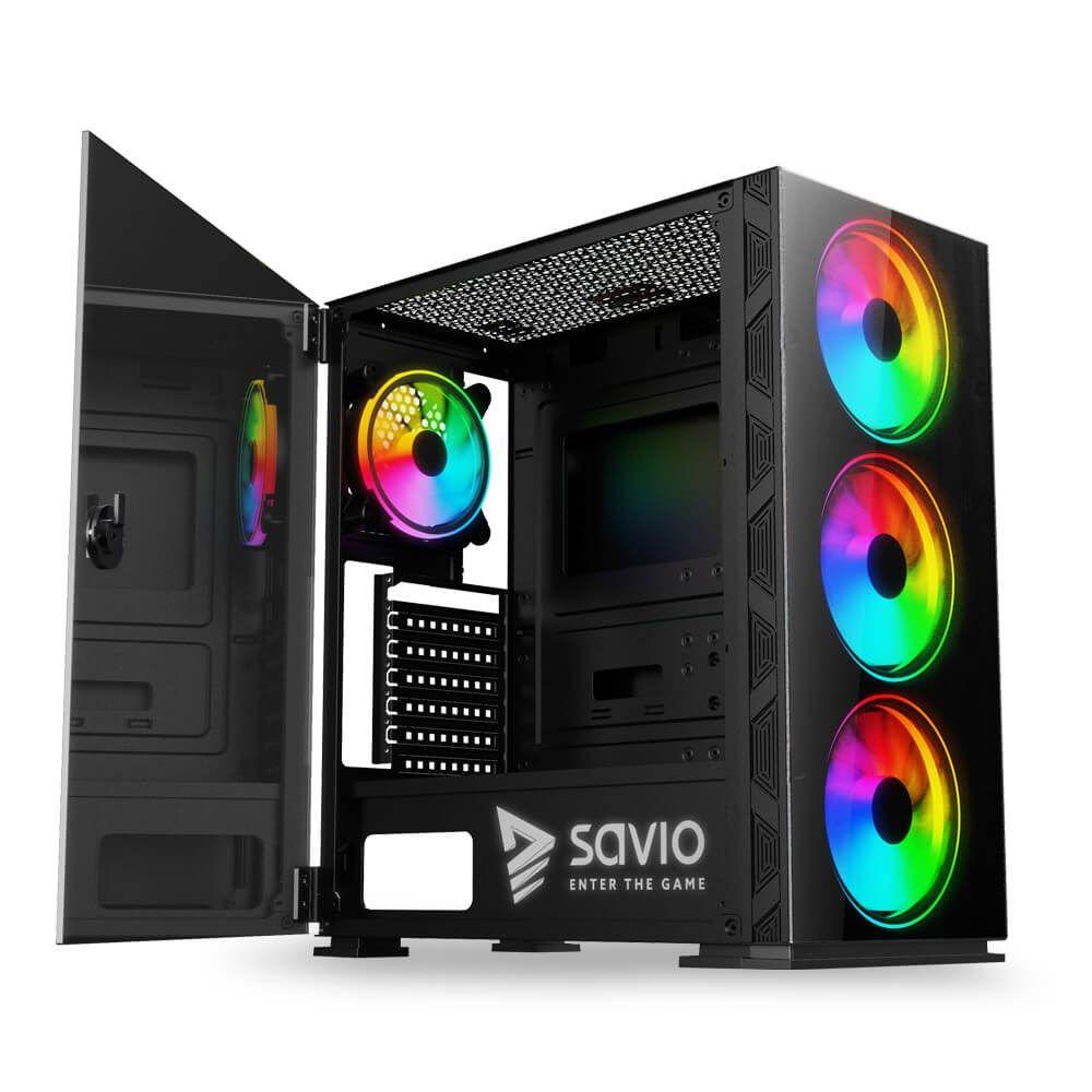 SAVIO OBUDOWA PC PRIME X1 ARGB GLASS SAVGC-PRIMEX1 — zdjęcie 1