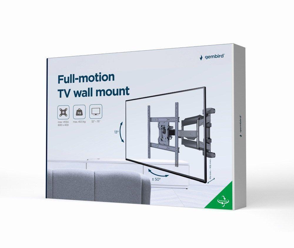 GEMBIRD UCHWYT ŚCIENNY REGULOWANY LCD 32"-75" VESA MAX 600 X 400MM, DO 45KG — zdjęcie 10
