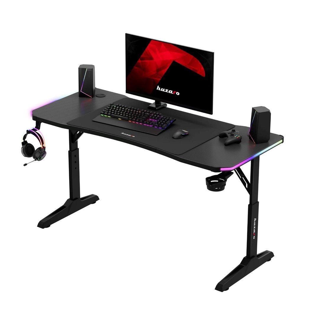 Biurko gamingowe Huzaro Hero 3.6 RGB Black — zdjęcie 4