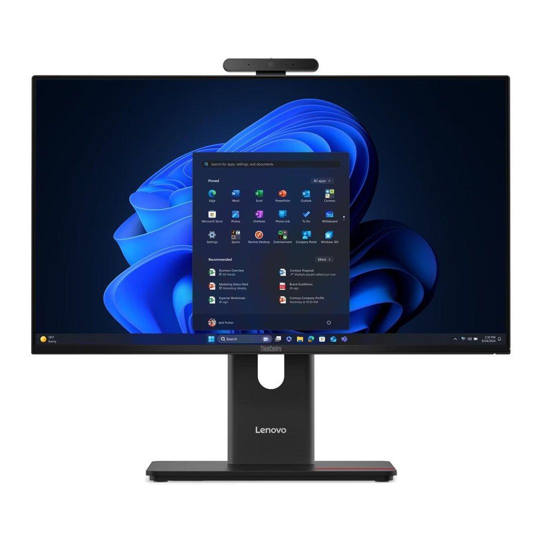 Lenovo AIO ThinkCentre M70a G6 Ultra 7 265T 23.8"FHD IPS 120Hz 250nits LBL AG 32GB DDR5 5600 SSD1TB Intel Graphics Cam 5.0MP vPro W11Pro Black 3Y OnSite — zdjęcie 3