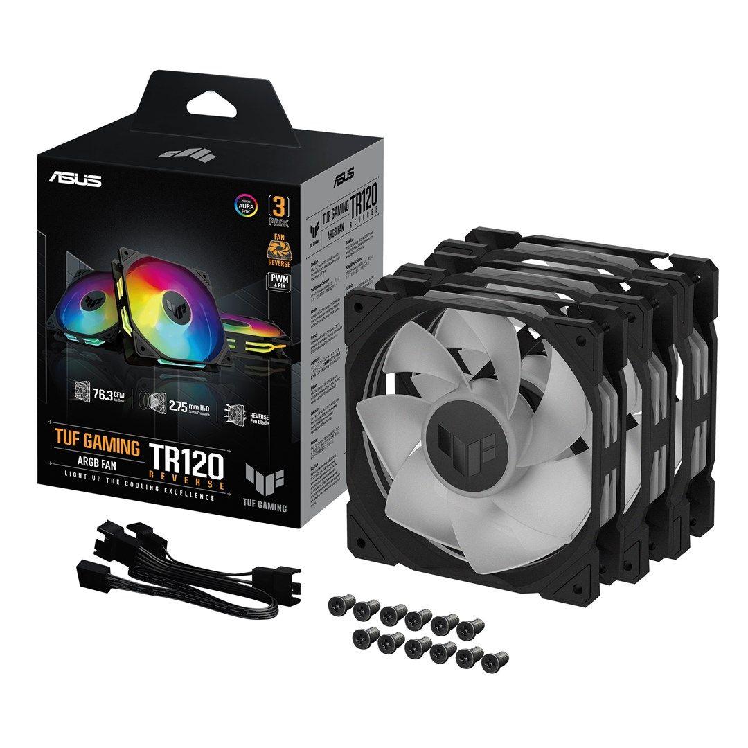 Wentylator ASUS TUF Gaming TR120 ARGB REVERSE BLACK 3IN1 — zdjęcie 9