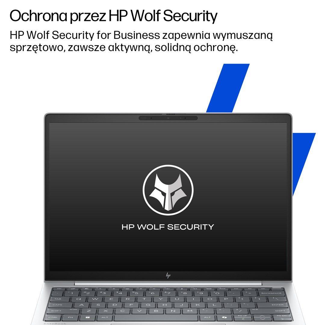 HP EliteBook 8 G1i Ultra 5 225U 16"WUXGA 400nits LBL AG 16GB DDR5 5600 SSD512 Intel Arc Cam 5M+IR+ISP 62Wh W11Pro Aluminium Glacier Silver 3Y OnSite — zdjęcie 5