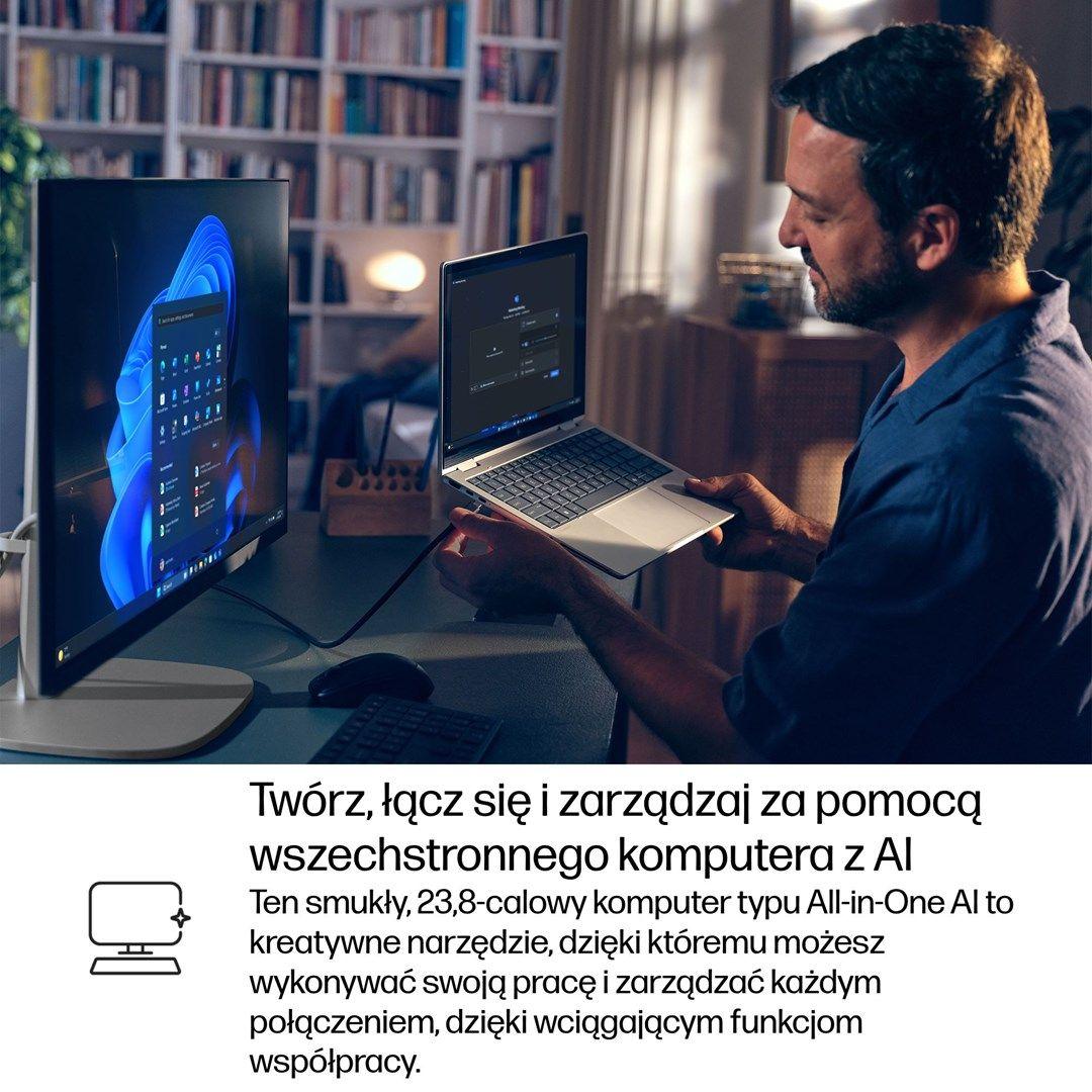 HP EliteStudio 8 AiO G1i Ultra 5 235 23.8"FHD Touch IPS 300nits LBL AG 16GB DDR5 5600 SSD512 Intel Graphics Cam 5MP W11Pro 3Y OnSite — zdjęcie 13