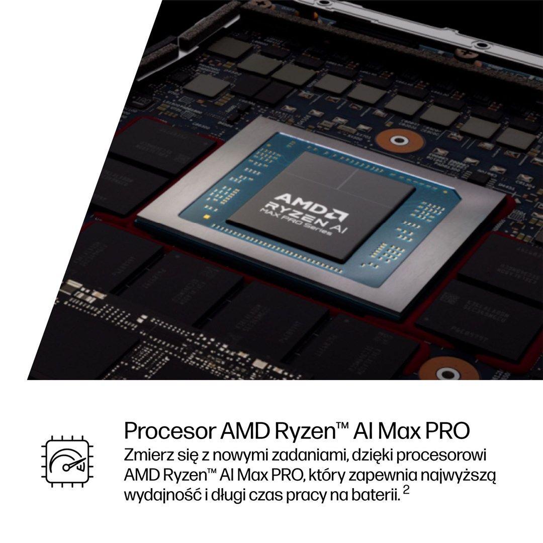 HP ZBook Ultra 14 G1a Ryzen AI Max PRO 390 14.0" 2.8K Touch OLED IPS 400nits BV LBL 32GB LPDDR5x-8533 SSD1TB Radeon 8050S Cam IR 5 MPx 74,5Wh W11Pro 3Y OnSite — zdjęcie 23