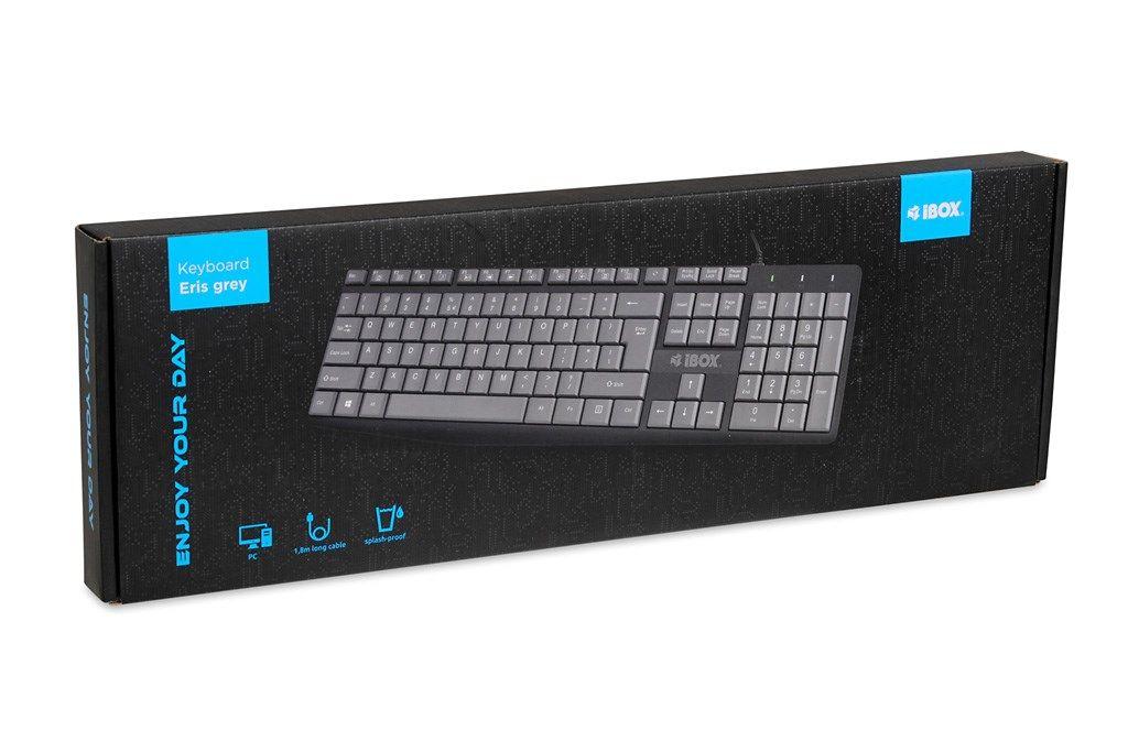 IBOX KLAWIATURA PRZEWODOWA ERIS, GREY — zdjęcie 5