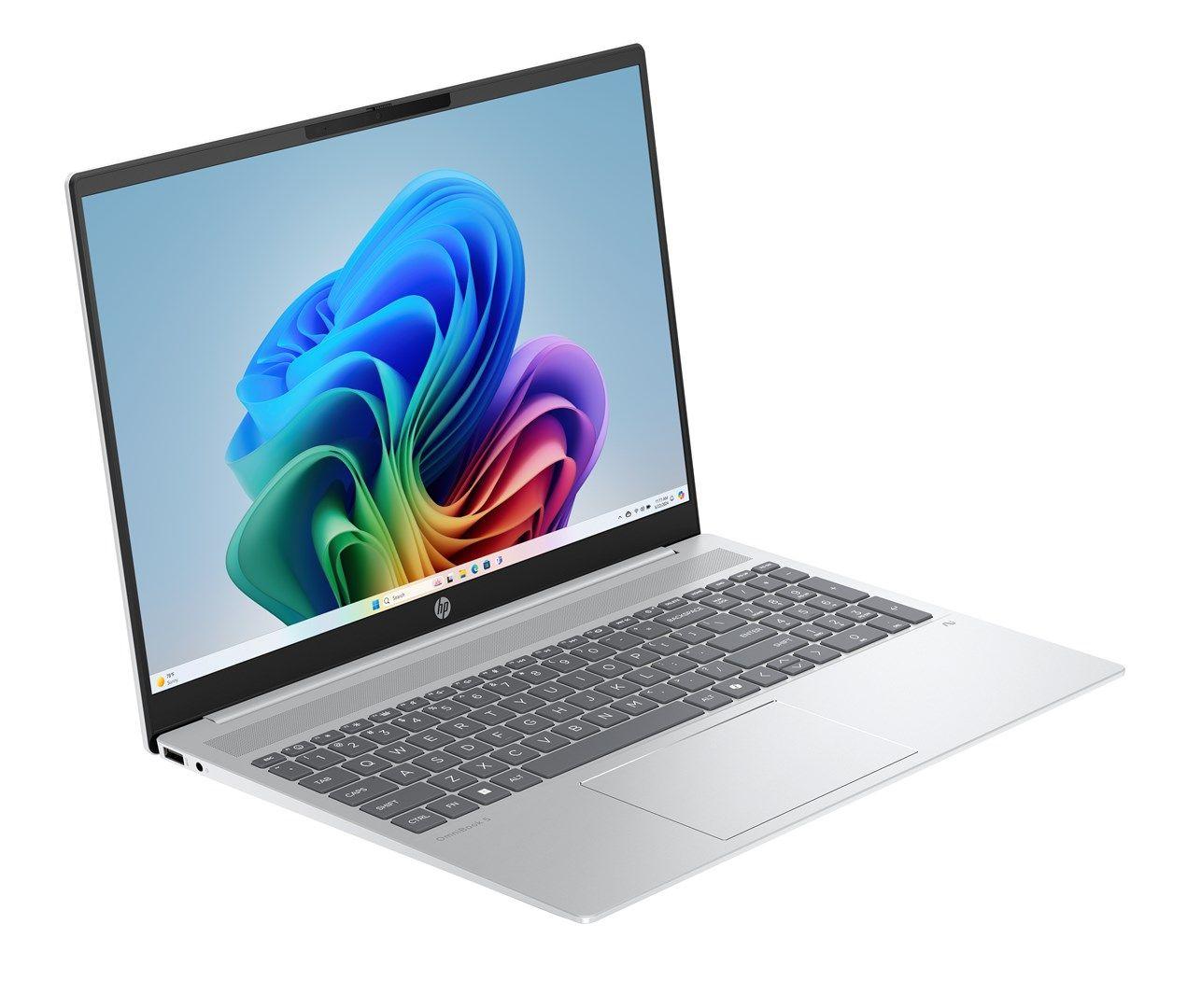 HP OmniBook 5 16-ag1030nw Ryzen AI 7 350 16.0"2K IPS 300nits AG 24GB LPDDR5X SSD512 Radeon 860M Cam1080p + IR 59Wh Win11 Glacier Silver 2Y — zdjęcie 2