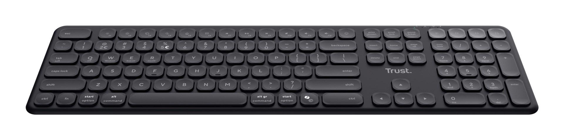 Klawiatura Trust VAIYA WIRELESS US Black — zdjęcie 2
